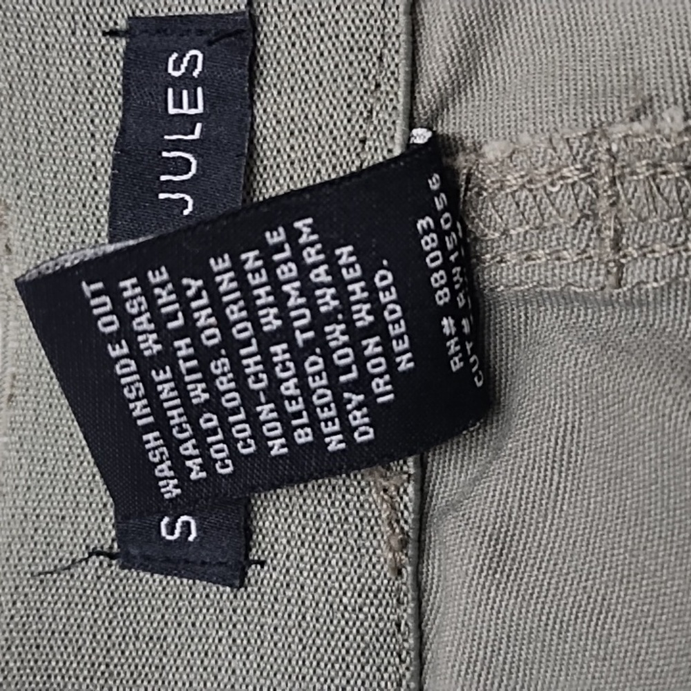 Sincerely Jules youth high rise pull on cargo jeans pants army green S: S - Picture 6 of 7
